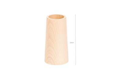 Wooden tulip bouquet, wooden flowers, 9 wooden tulips, 34 cm, including nature wooden vase, bouquet, decoration, gift, multicolor
